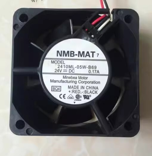 NMB 2410ML-05W-B69 6025 24V 0.17A 6CM 3-Wire Inverter Cooling Fan