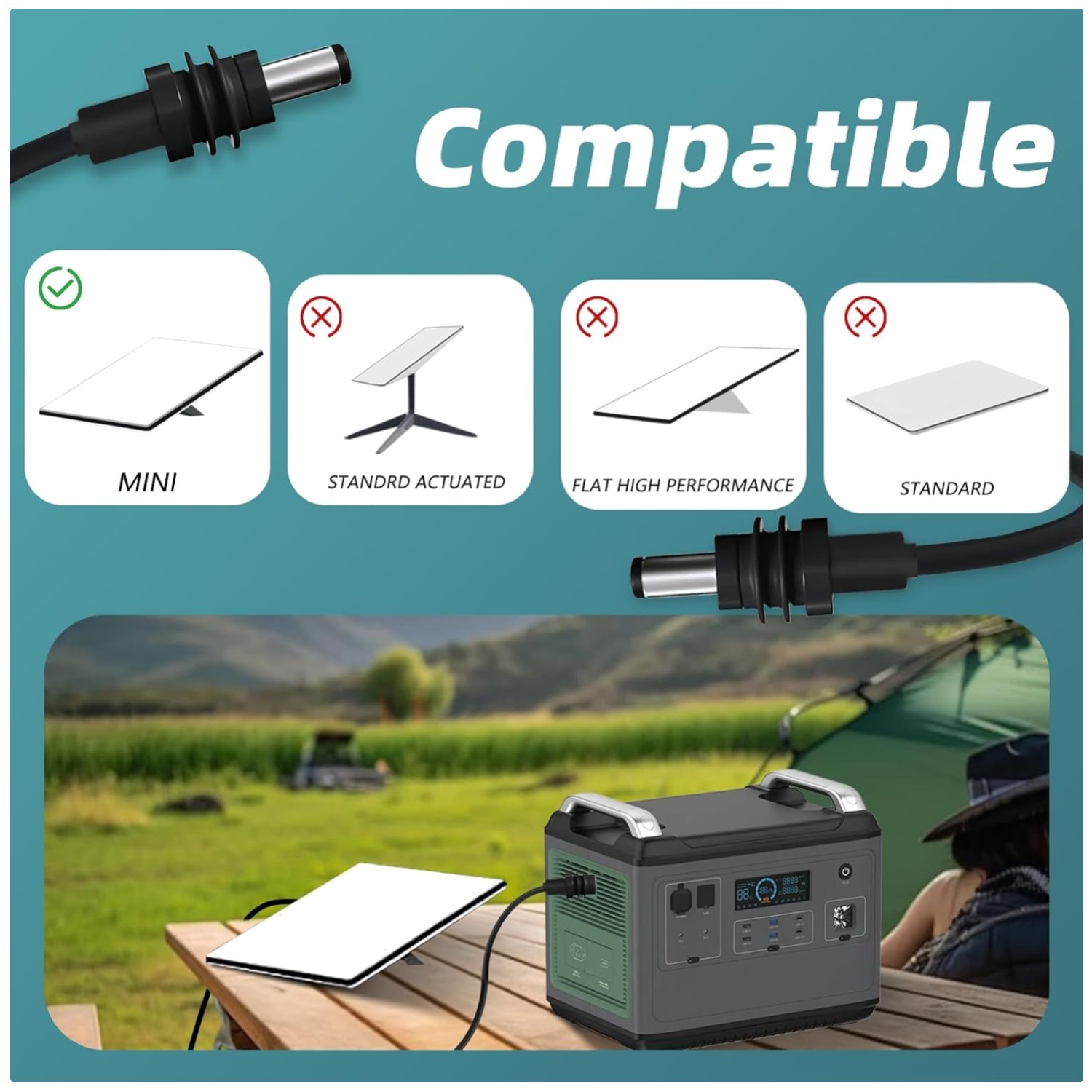 Waterproof 16AWG DC 5521 Cord 25FT for Starklink Mini