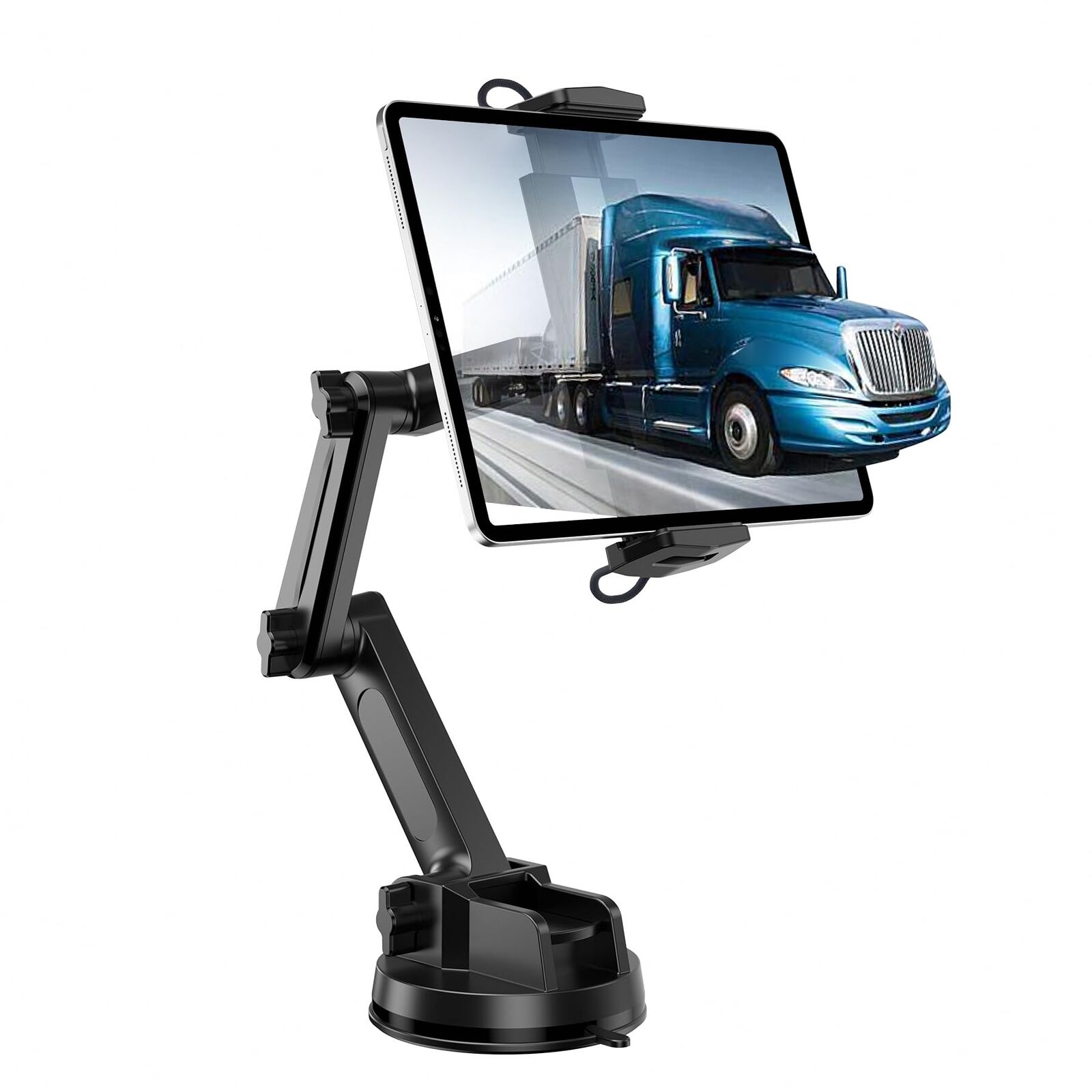 Tablet Mount for Truck-Heavy Duty [16 Inch Long Arm] Ipad Holder for Car Truck