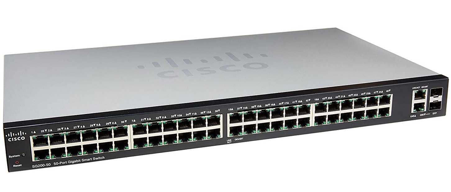 Cisco SLM2048T V01 SG 200-50 SG200 50-Port Gigabit Smart Switch