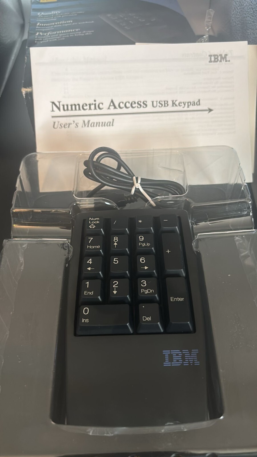 Vintage 2000 IBM 09N5546 Numeric Access Keypad USB Wired New Factory Sealed