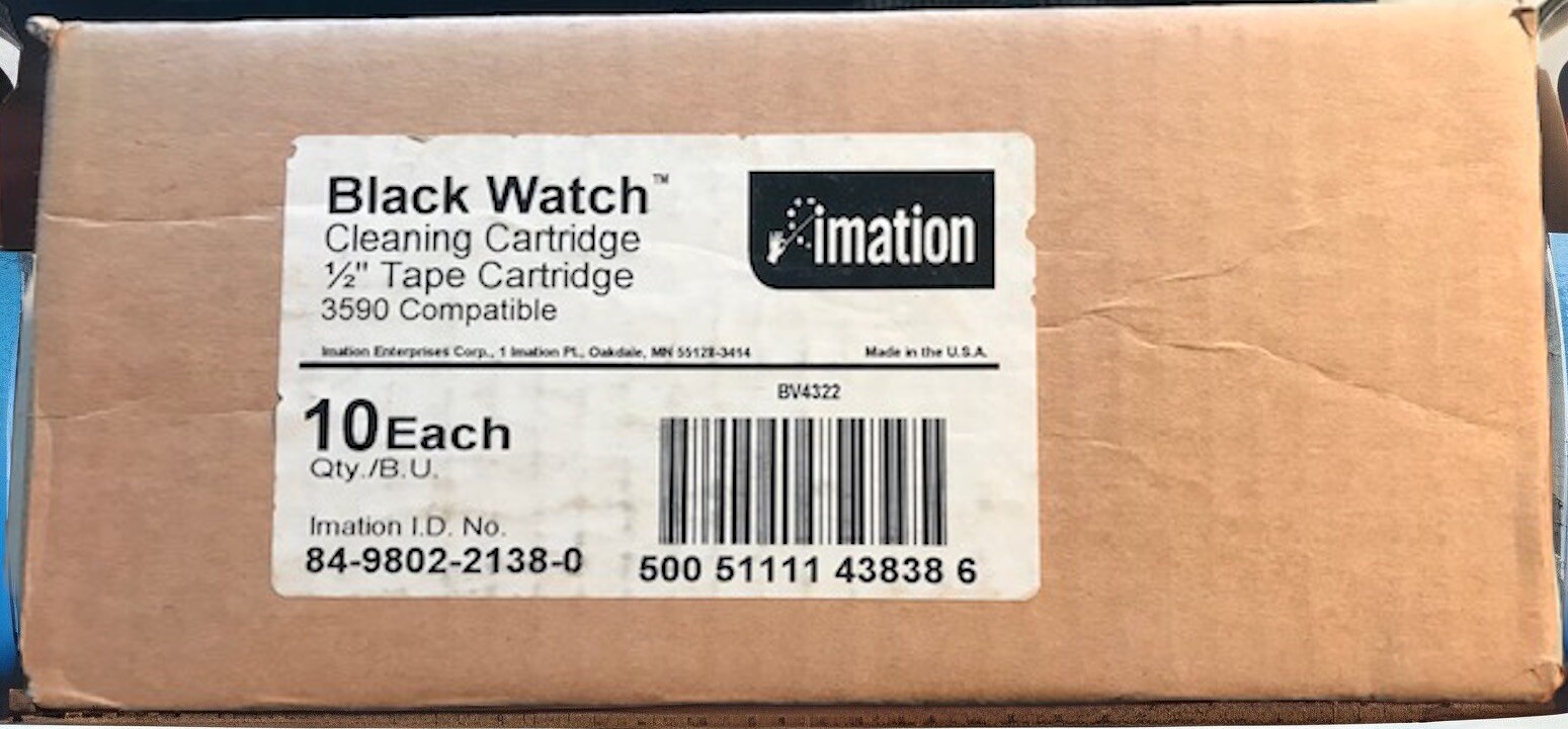New Imation 3590/3590E Cleaning Cartridge-10 pack-100 cleanings per ctg #43838