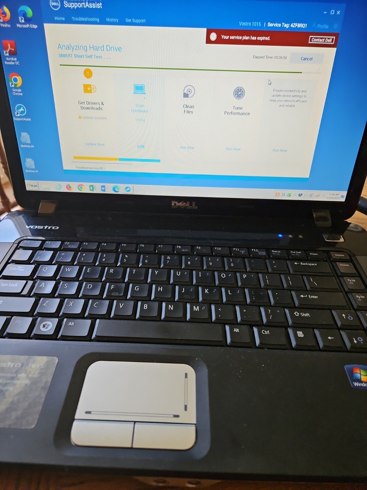 Dell Laptop Vostro 1015 3700 Windows 7 Runs But Battery Is Dead