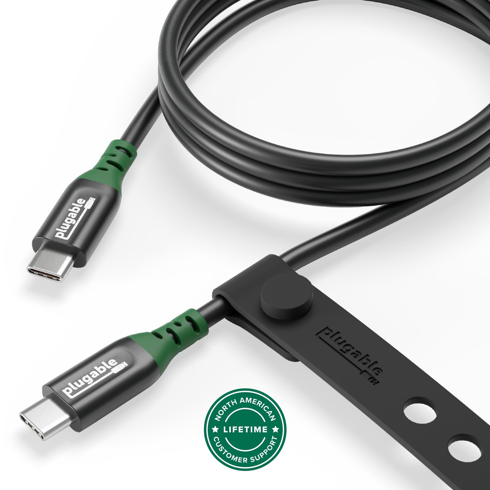 Plugable USB C to USB C Cable for Video, Data and Charging (3.3ft / 1m)