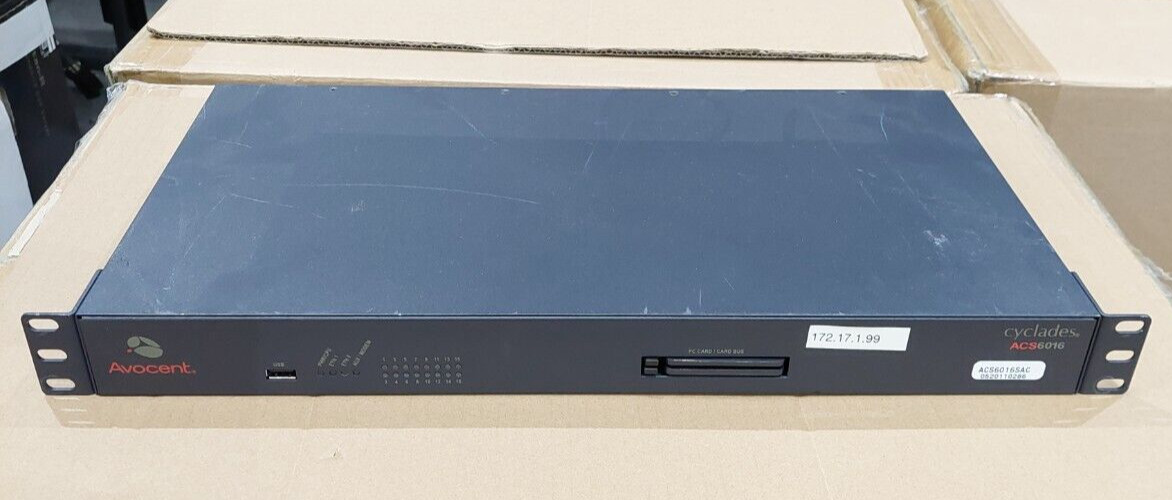 Avocent ACS6016SAC 16 Port Console Server ACS6016 520-567-514 Cyclades