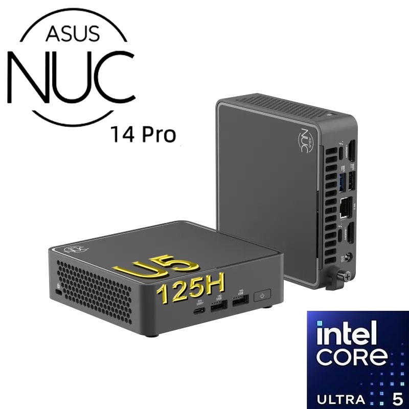ASUS NUC 14 Pro Mini PC Ultra 5 125H 16GB RAM 512GB SSD Compact Business PC