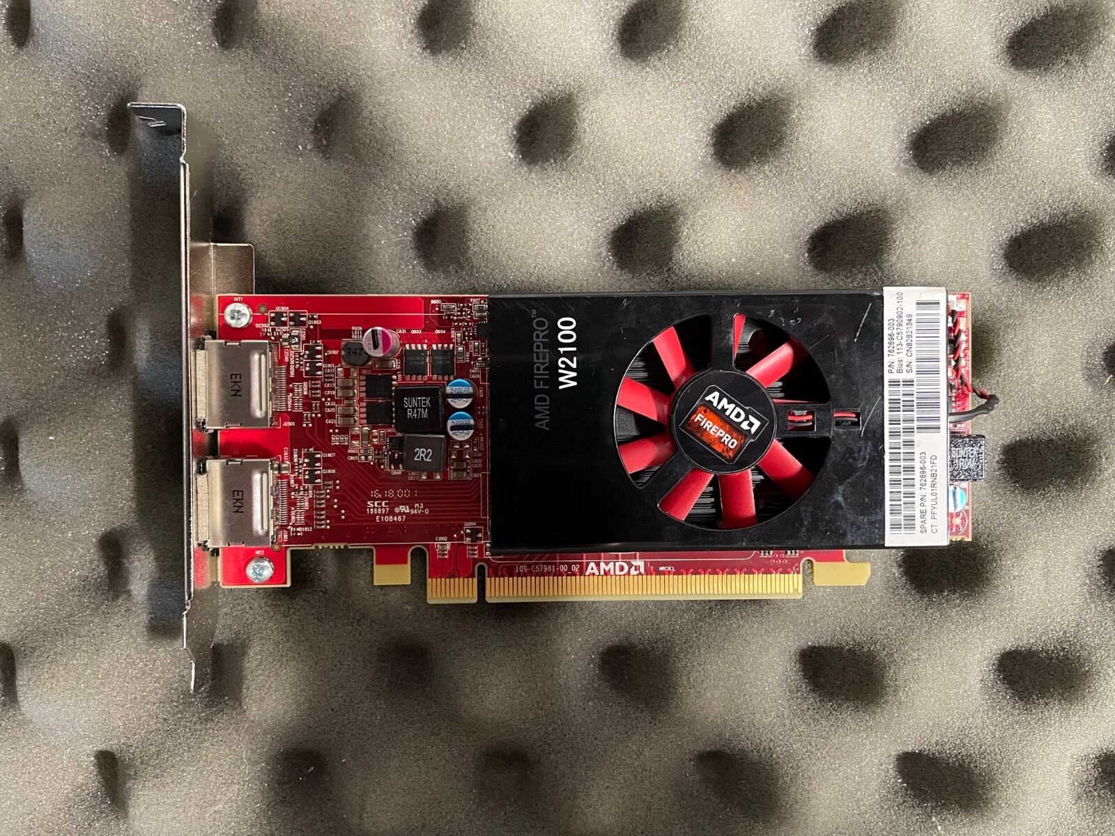 HP AMD FirePro W2100 2GB DDR3 Dual DP Graphics/Video card *tested*