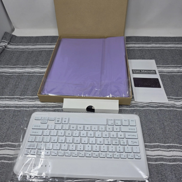 JADEMALL Keyboard Case for iPad Pro 13 inch (M4) 7th Generation 2024 Purple NEW