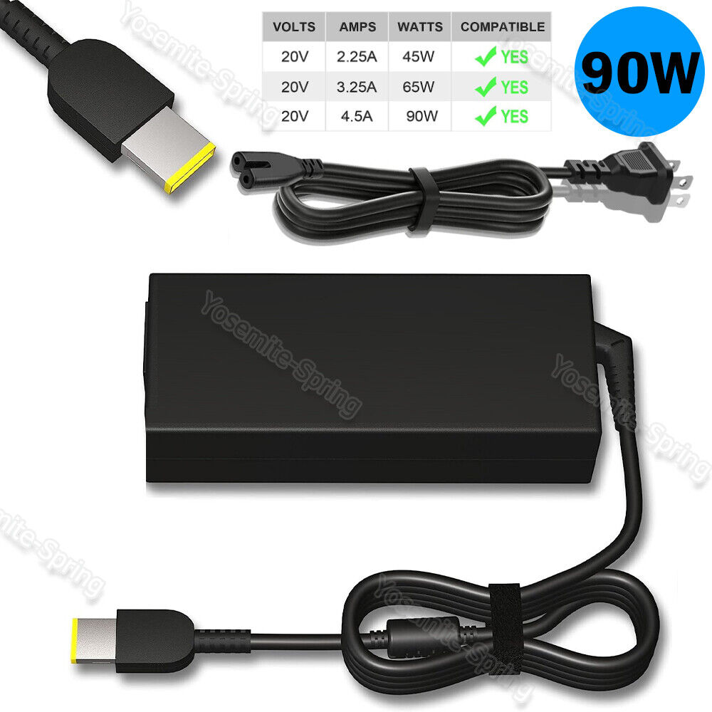 LOT of 20V 4.5A 90W AC Adapter Charger For Lenovo Thinkpad 0B46994 Power Supply