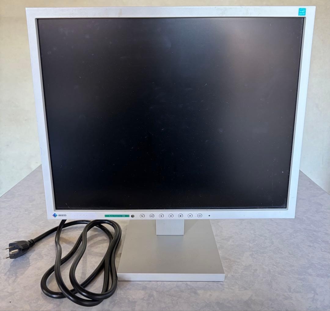 EIZO FlexScan S1701 17 Inch LCD Monitor Silver with Stand PC Display AS-IS