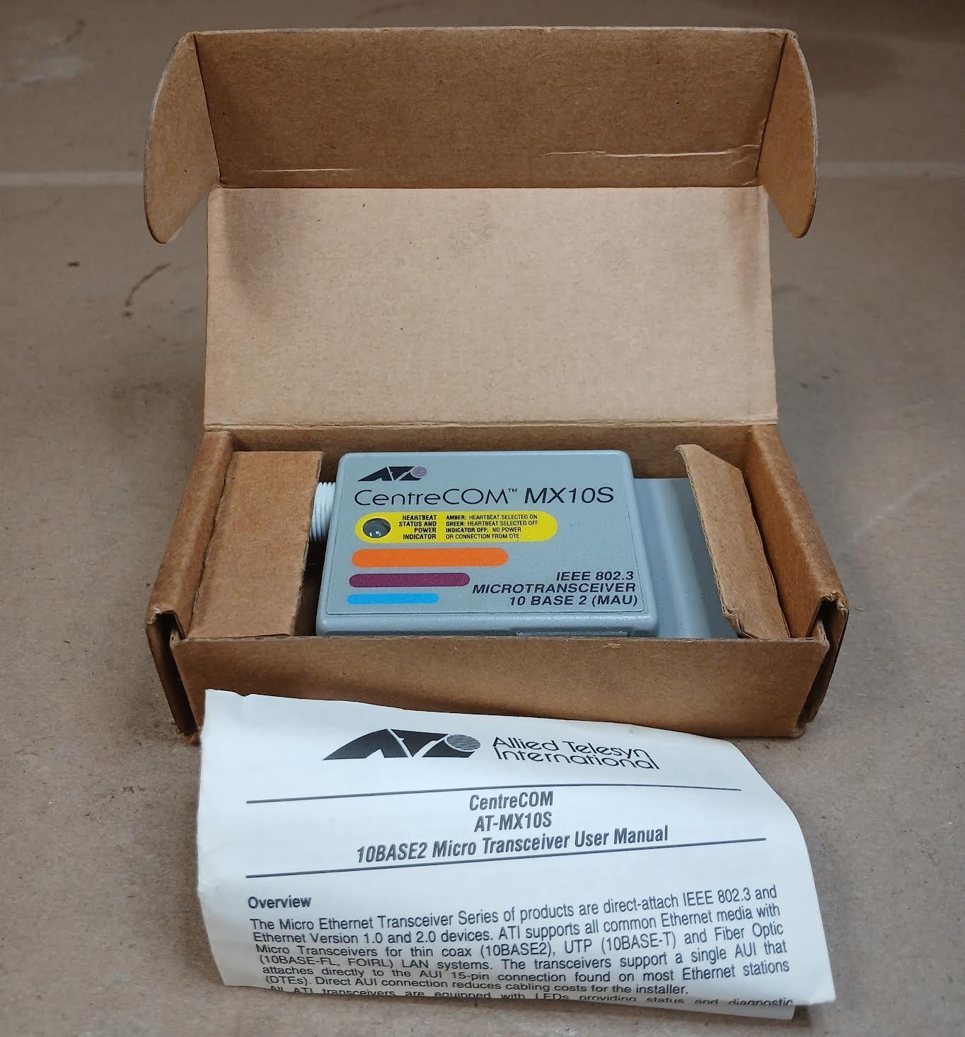 Allied Telesyn CentreCOM AT-MX10S Micro Transceiver