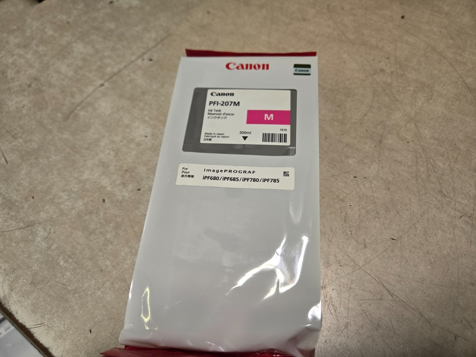Canon Genuine PFI-207M Magenta Ink Cartridge Sealed exp 2027