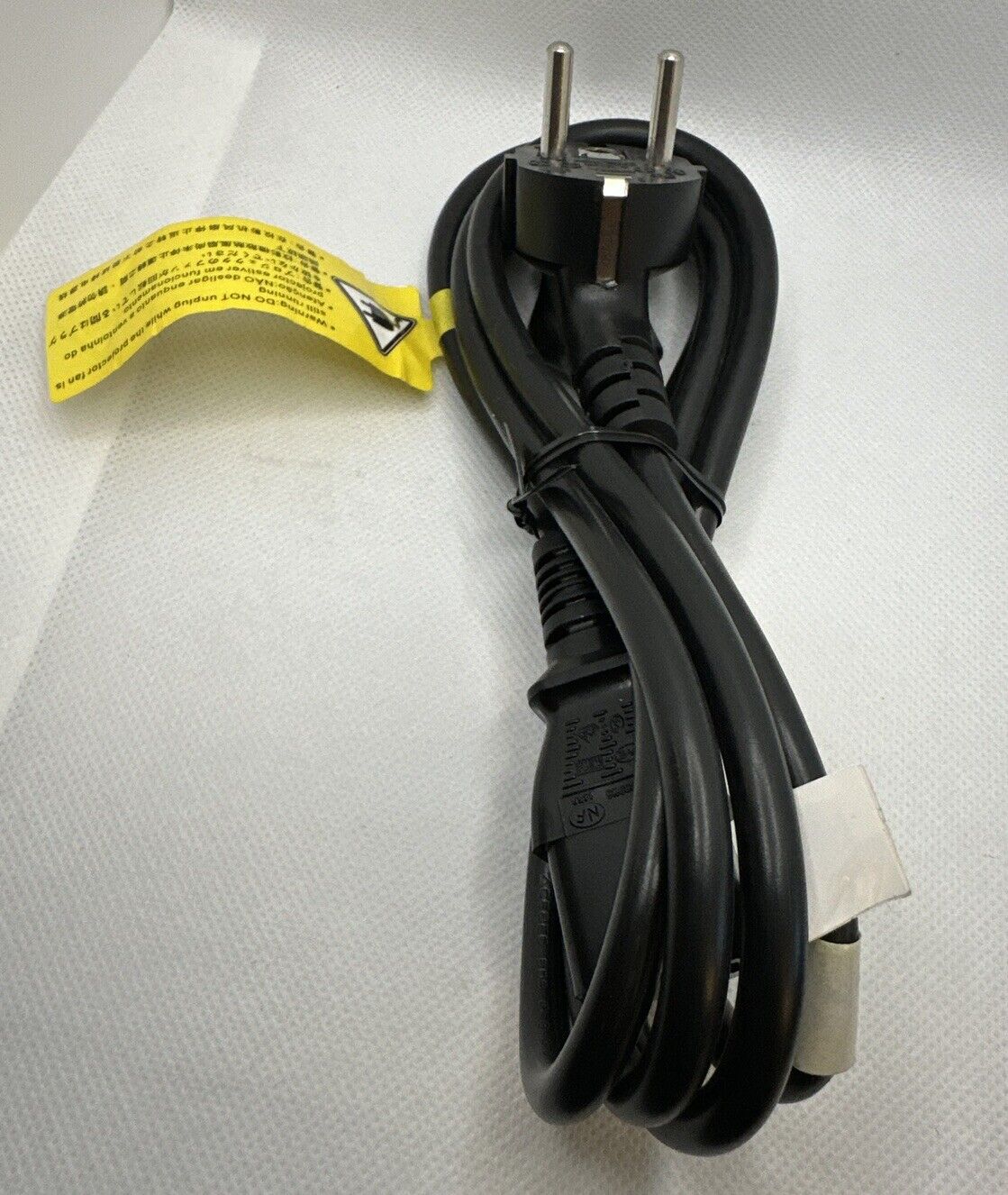 New I-Sheng SP-023 16A 250W European Outlet Power Cord Black