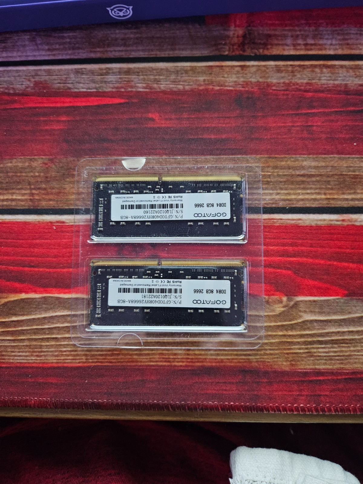 ddr4 ram (2x 8GB sticks) 16gb sodimm | Never used, still in packaging