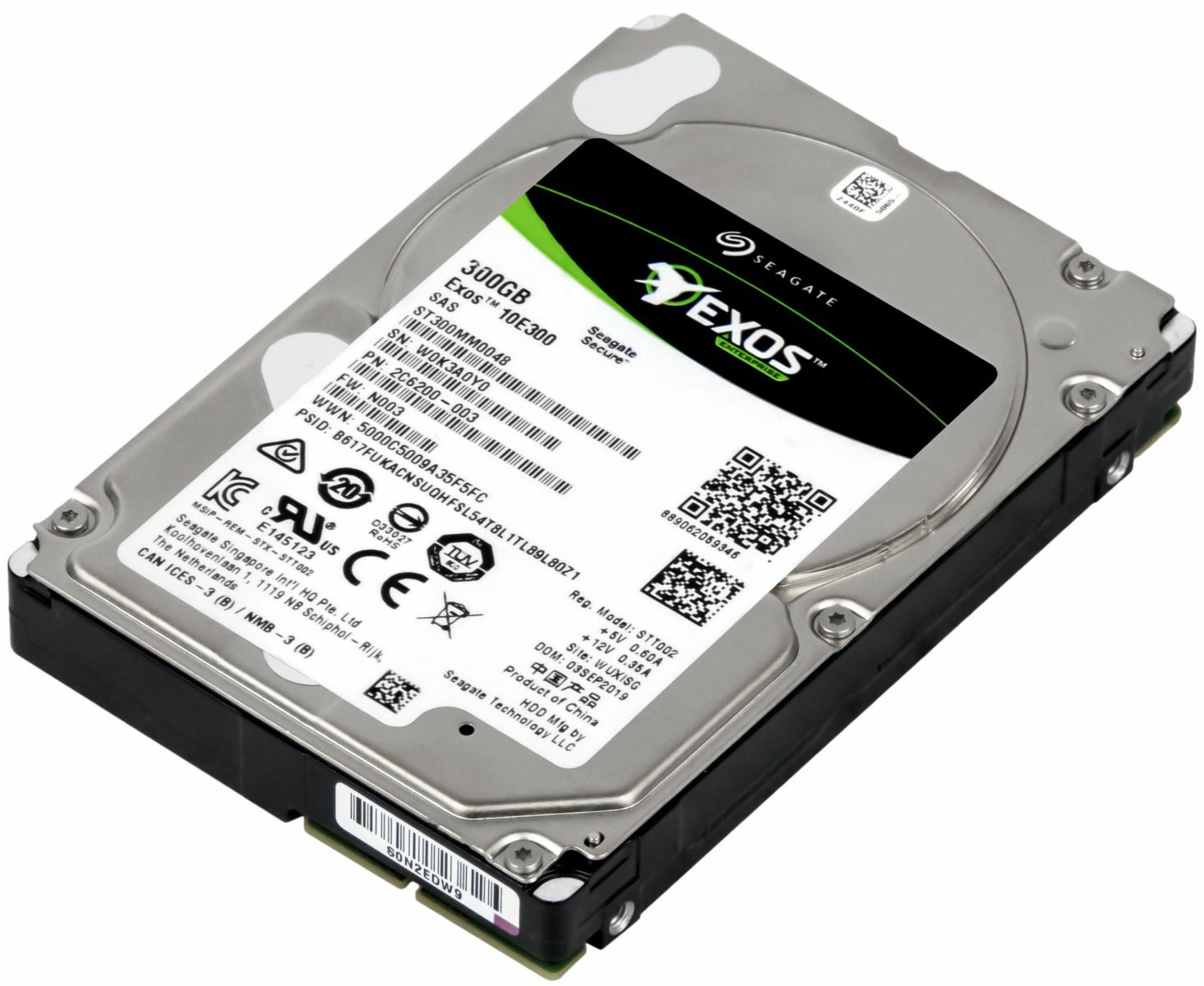 HARD DRIVE SEAGATE EXOS 10E300 ST300MM0048 300GB 10000RPM 128MB SAS-3 2.5''