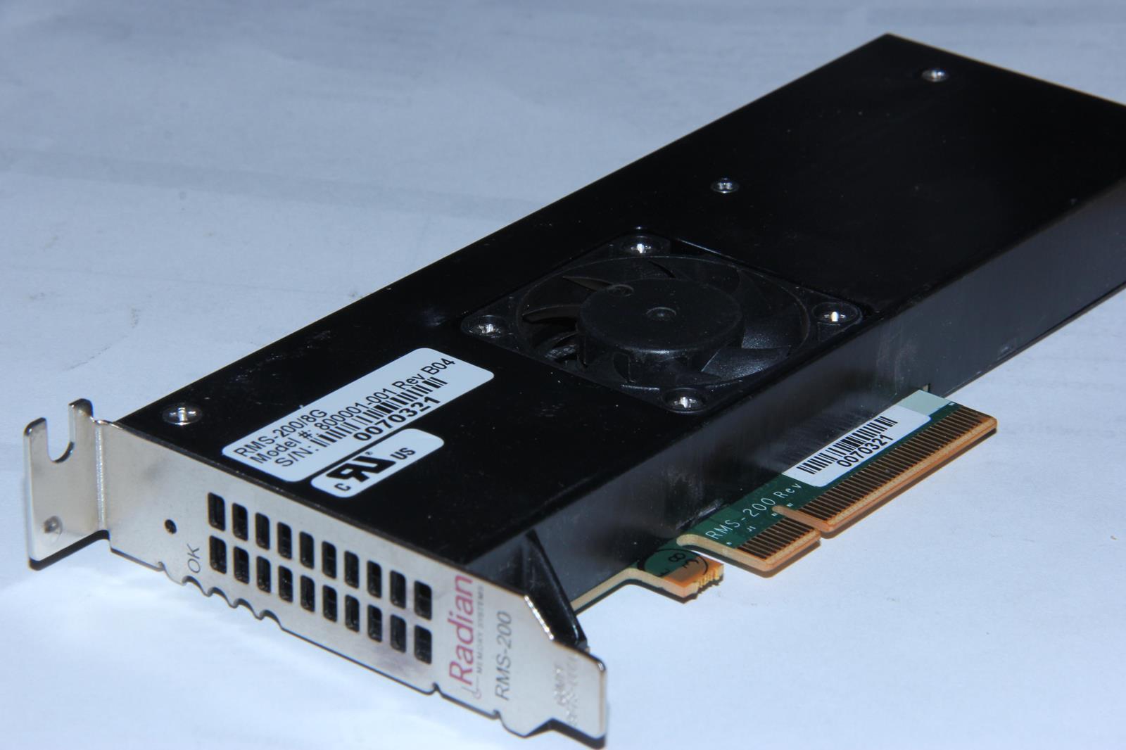 RADIAN RMS-200/8G 800001-001 8GB NVRAM Accelerator Edge Card
