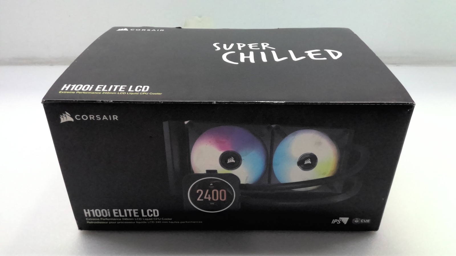 New Corsair iCUE H100i Elite LCD Super Chilled 240m RGB CPU Cooler CW-9060061-WW