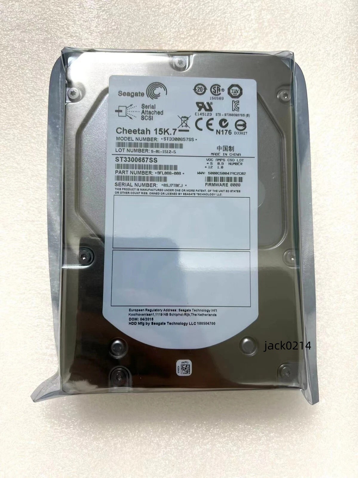 Seagate Cheetah 15K.7 ST3300657SS 300GB 15K 16MB SAS 6Gb/s 3.5" Hard Drive