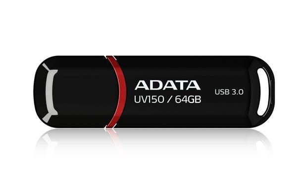 ADATA AUV150-64G-RBK 64GB USB3.0 UV150, Black ~E~