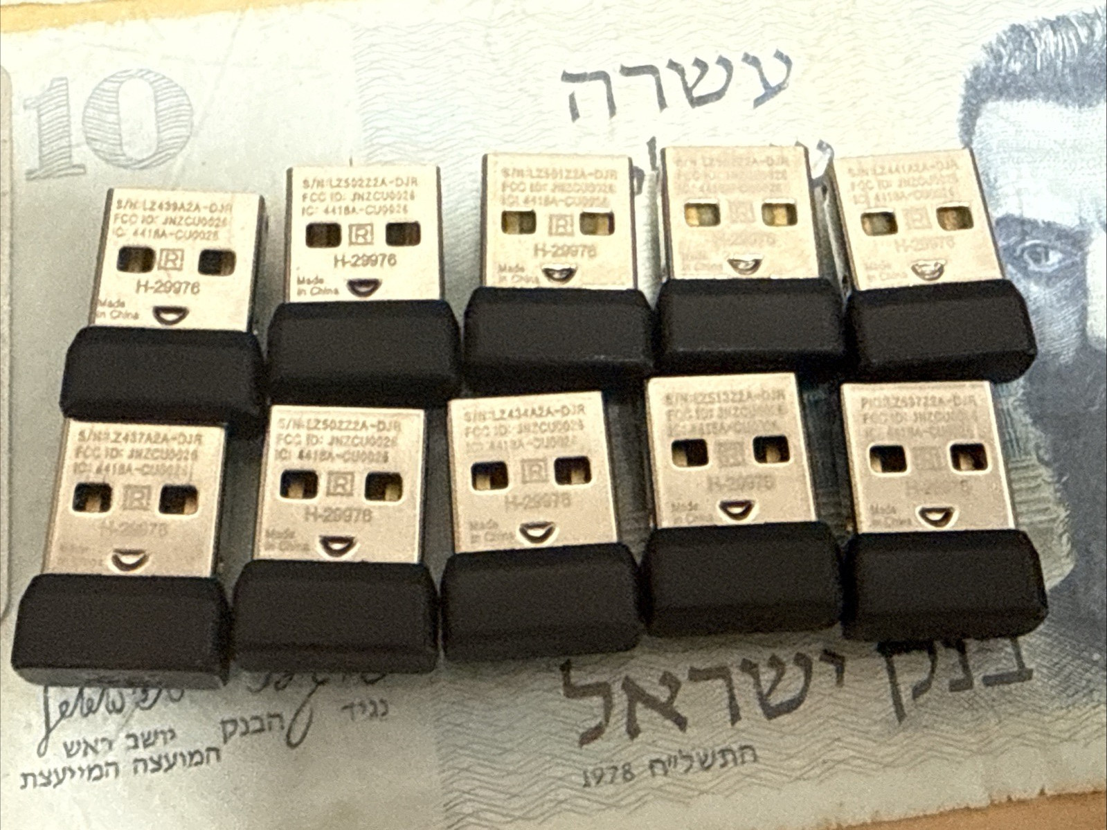 Lot of 10 - Logitech Non-Unifying USB Nano Receiver C-U0026