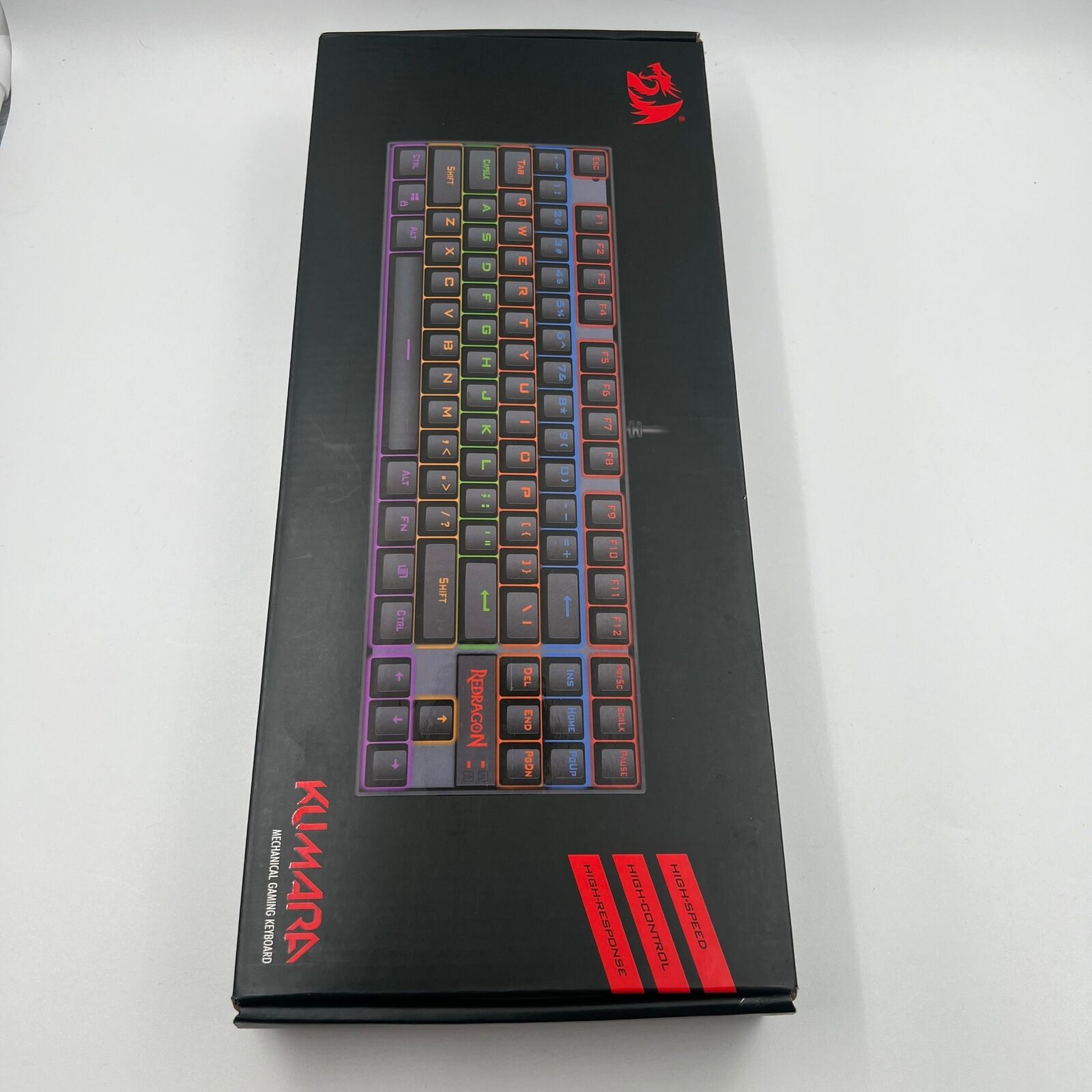 NEW Red Dragon Keyboard K552 Kumara Blacklight Gaming Mechanical PC USB Window