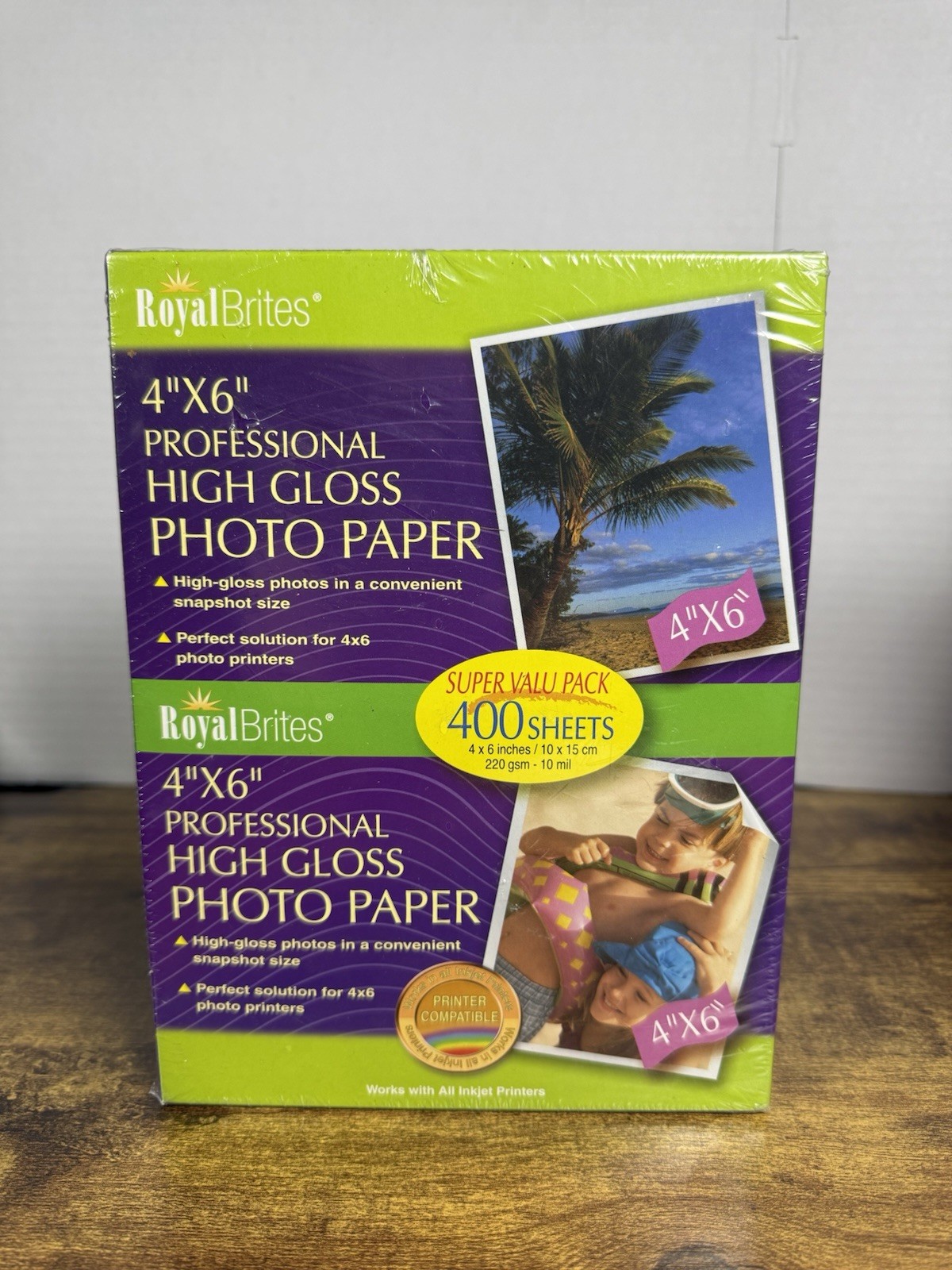 NEW Royal Brites 4" x 6" Professional High Gloss Photo Paper - 400 Sheets SEALED