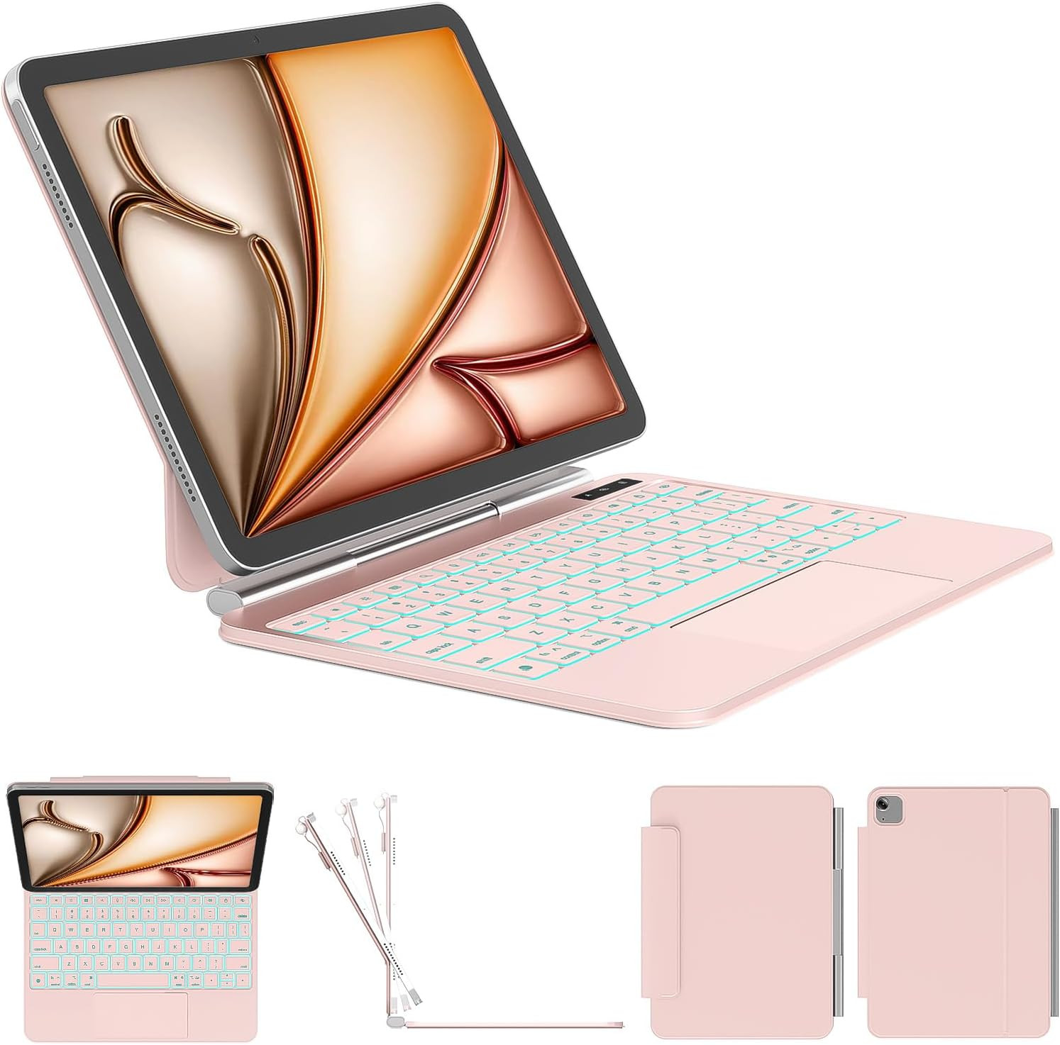 Keyboard Case for Ipad Air 11-Inch 2026 (M4/M3/M2) & Ipad Pro 11 Inch(1/2/3/4 Ge