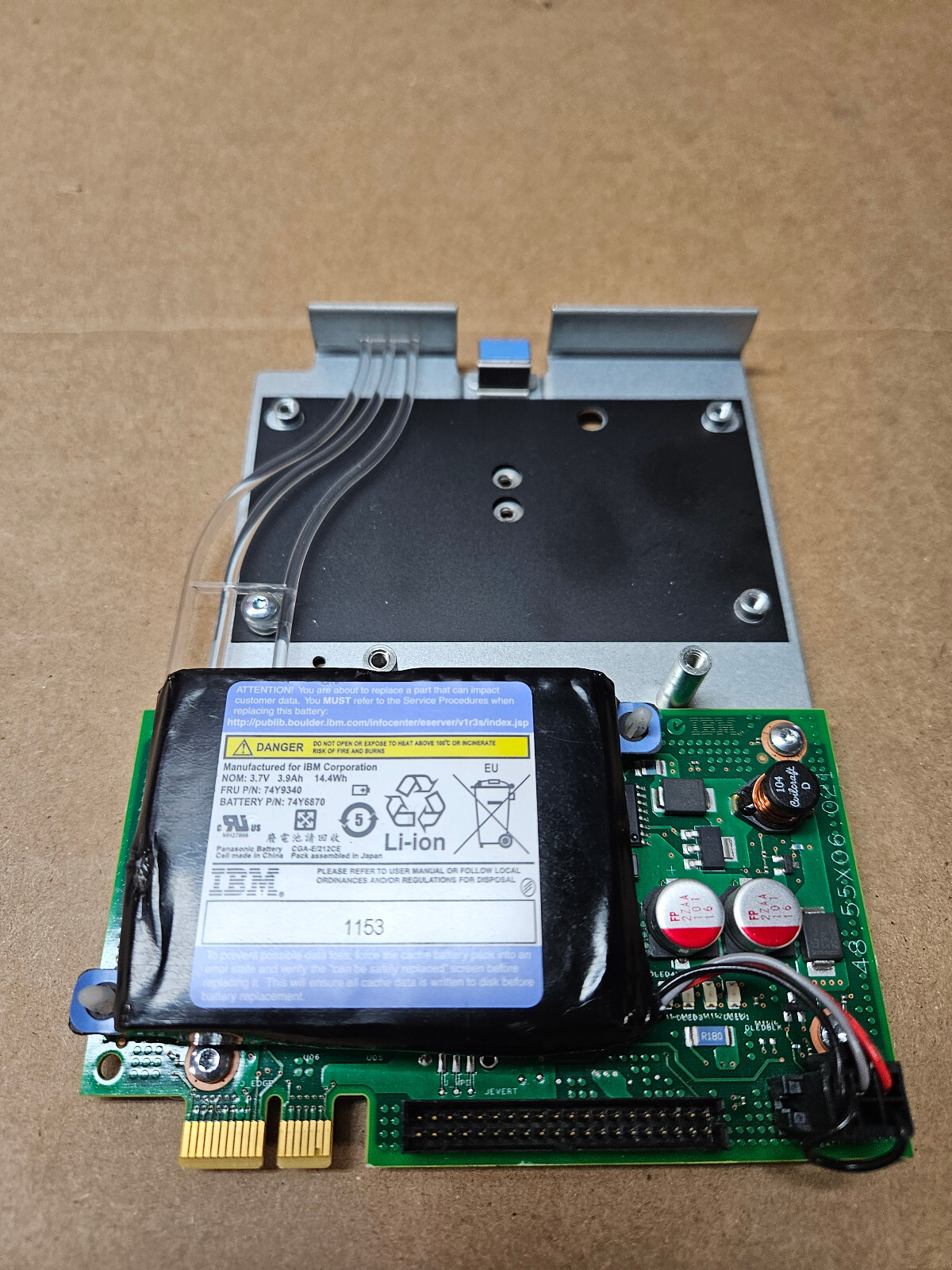 IBM 00E0665 00E0658 74Y9340 74Y6870 E4C 8202 RAID CACHE STORAGE CONTROLLER CARD