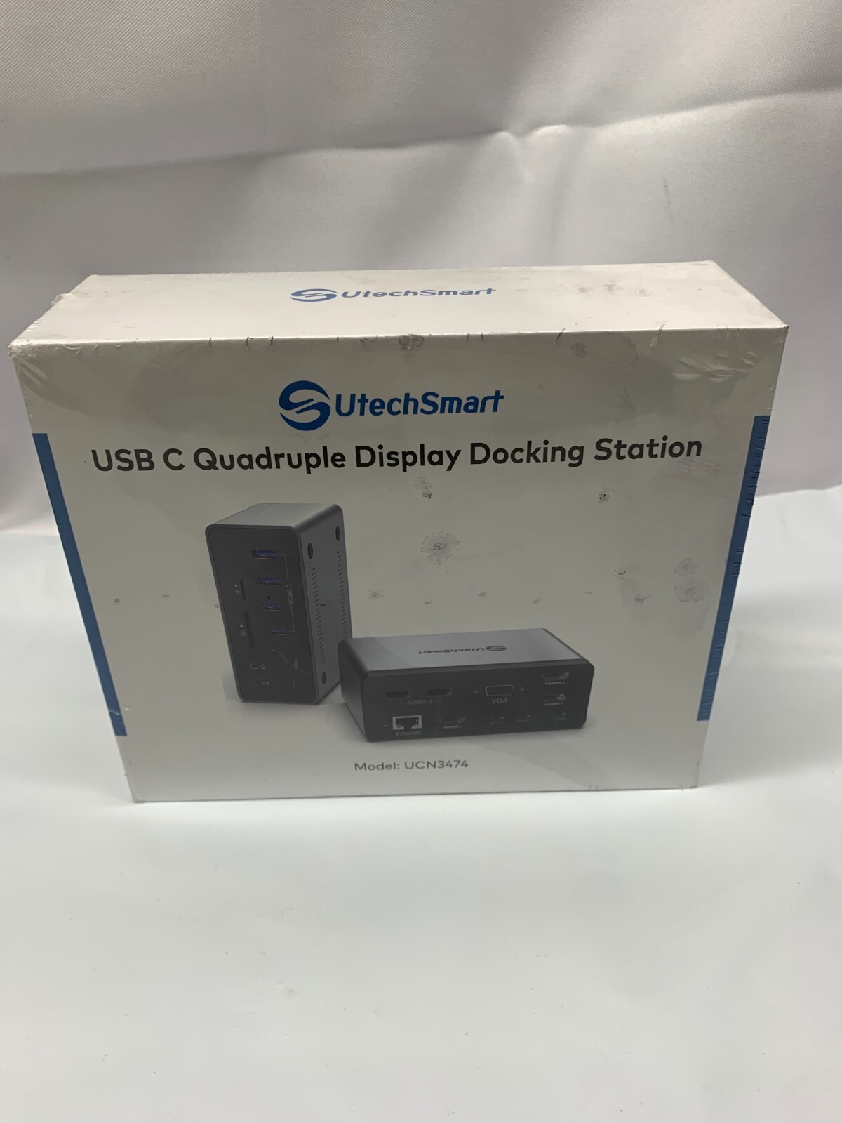UtechSmartUSB C Quadruple Display Docking Station- UCN3474 *New-Box Damage