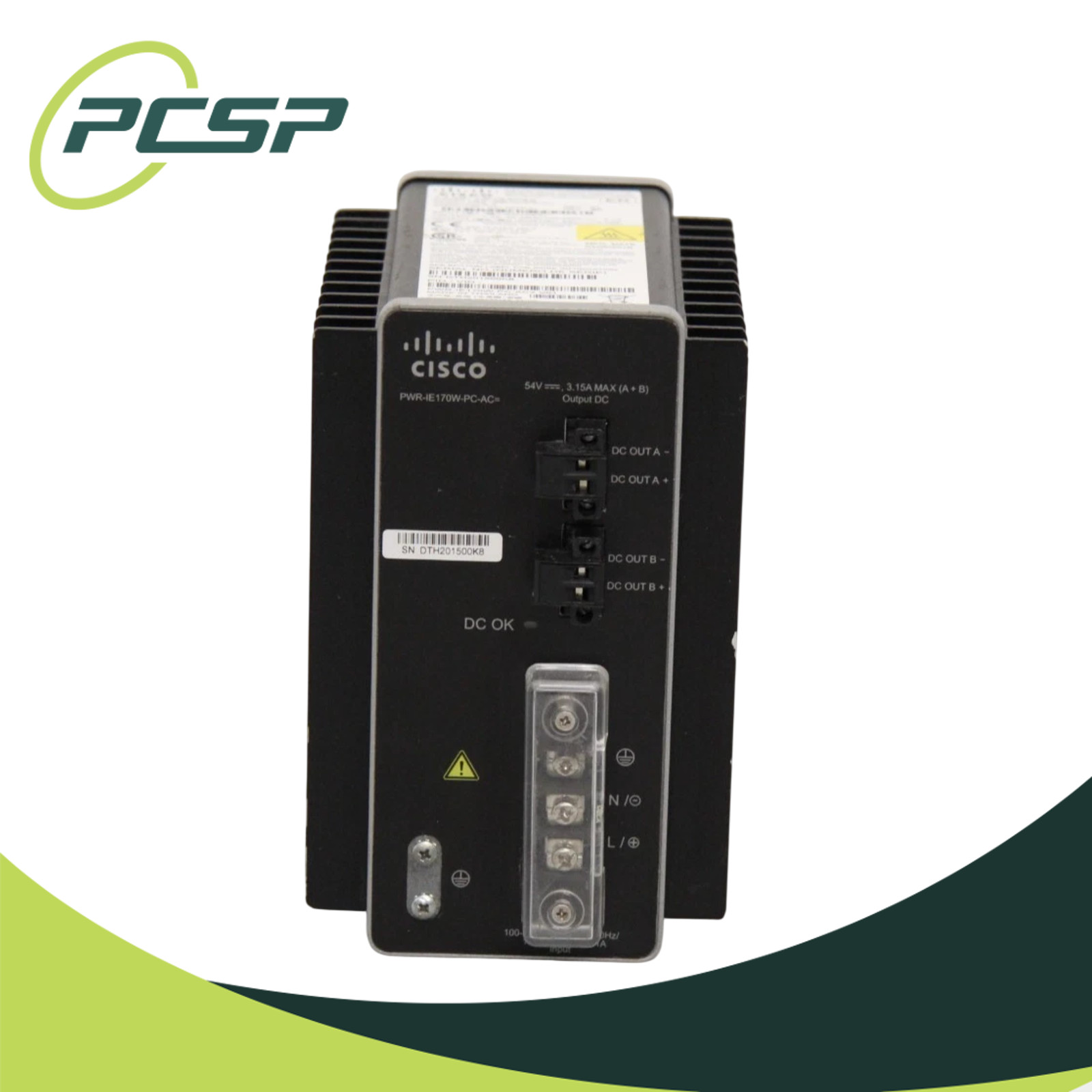 Cisco PWR-IE170W-PC-AC V01 170W 54VDC Industrial AC-DC Power Supply PSU