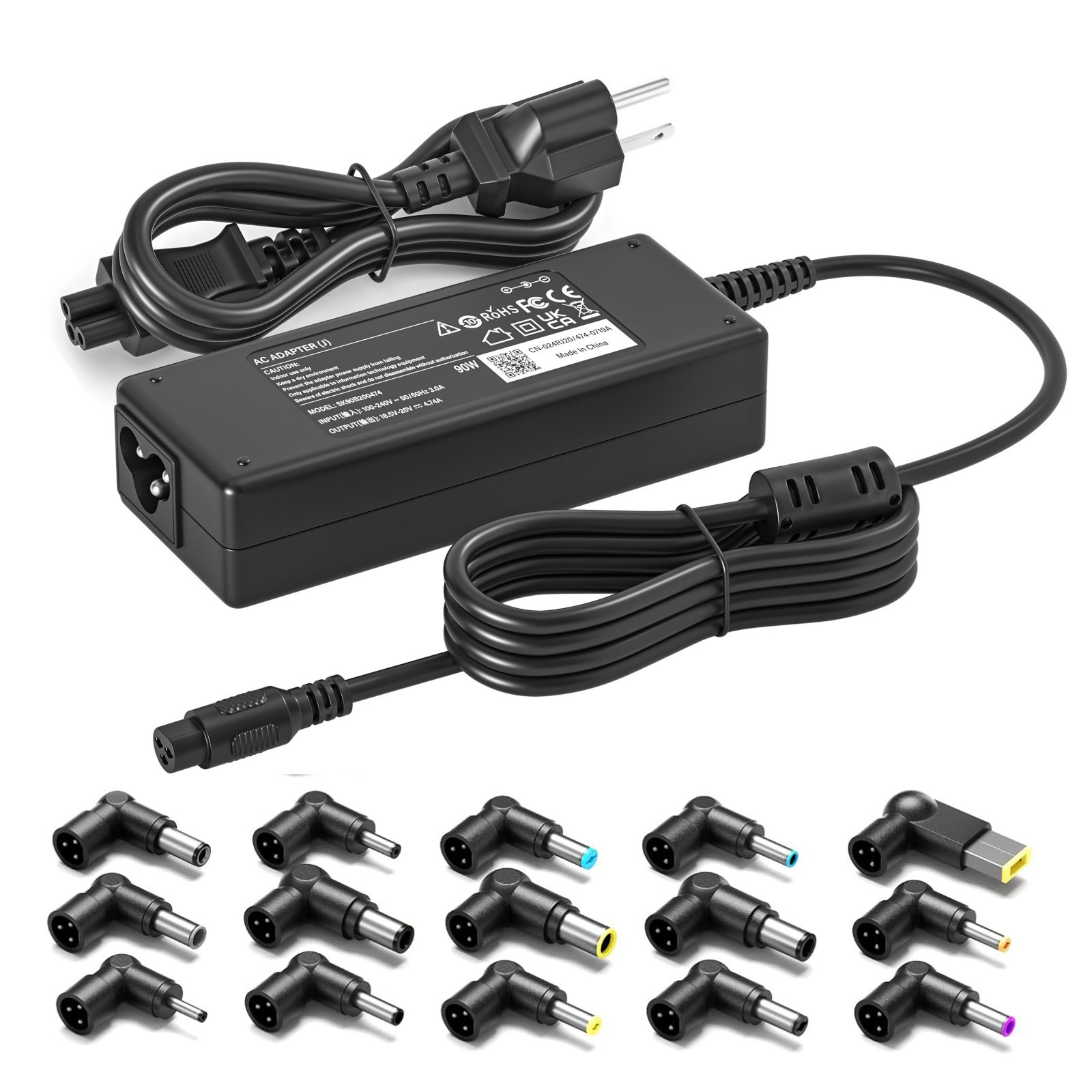 90W 19.5V Charger 4.5x3.0mm for Dell Inspiron 15 3000 5000 7000