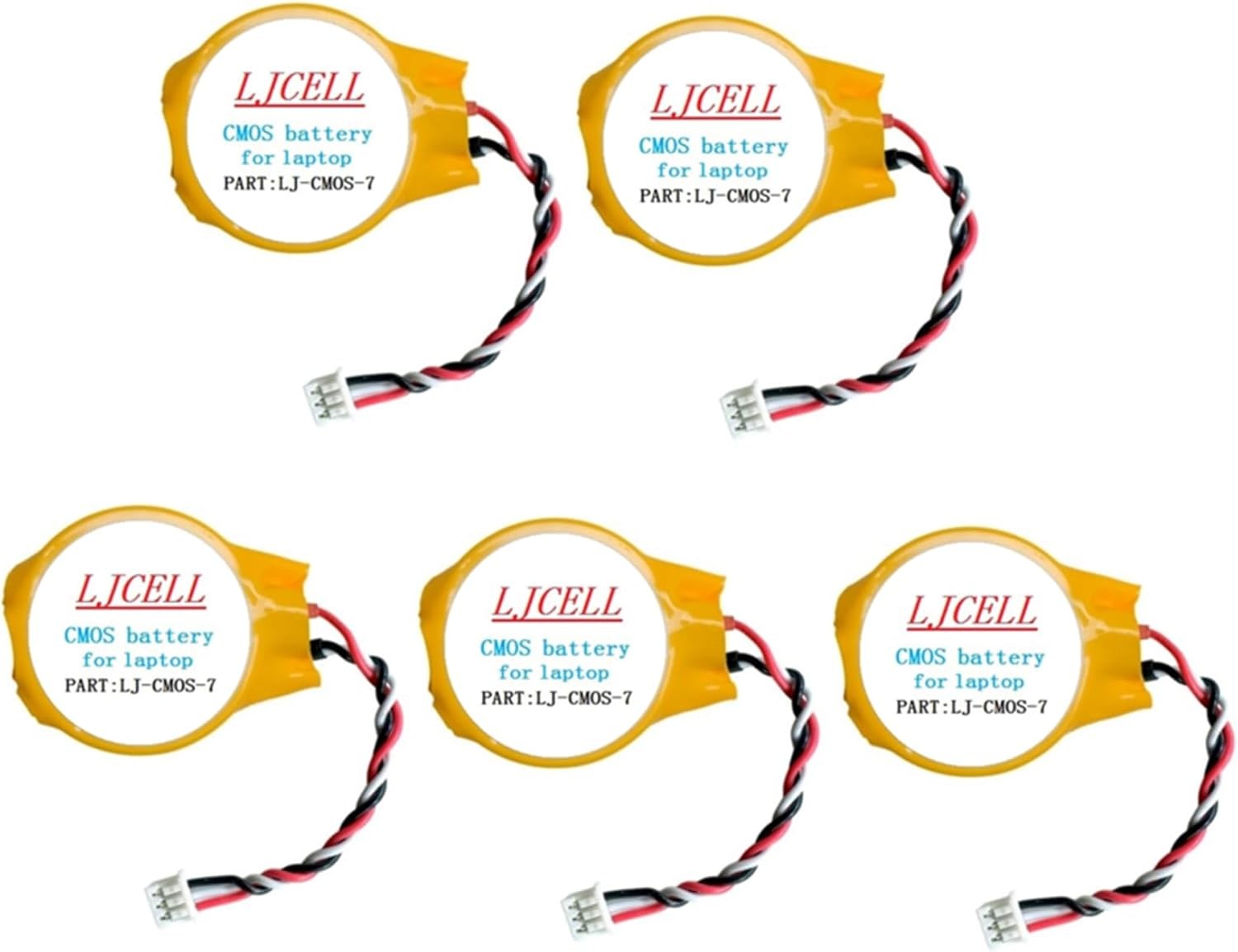 5PCS CMOS Battery for DELL Latitude E4310 E5400 E5410 E5510 E6400 E6410 E6500