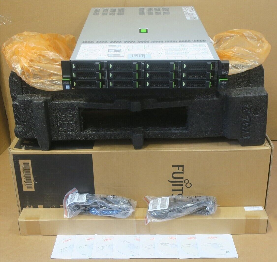 Fujitsu Primergy RX2540 M4 4C Gold 5122 64GB Ram 10x 4TB + 2x 1.2TB HD 2U Server