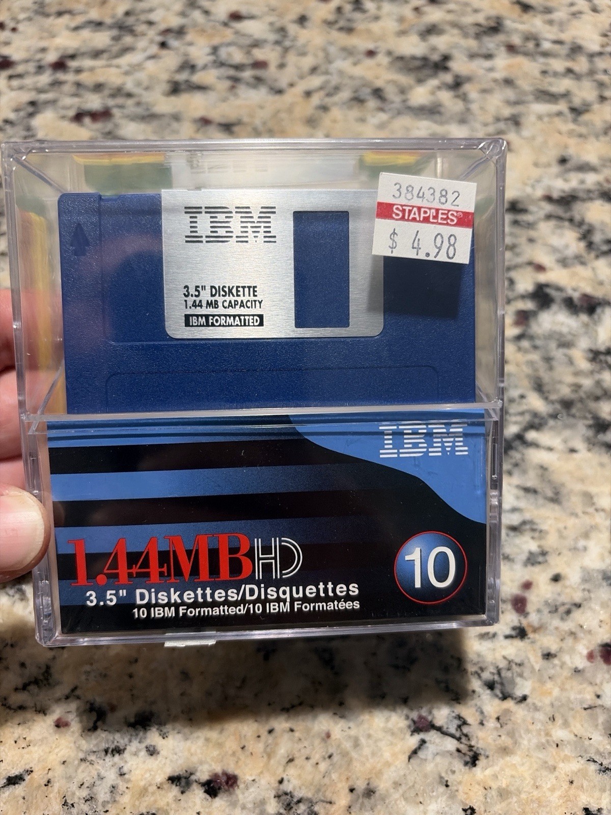 Vintage IBM 3.5” HD Floppy Disks 1.44MB 10 Pack Sealed New Old Stock NOS