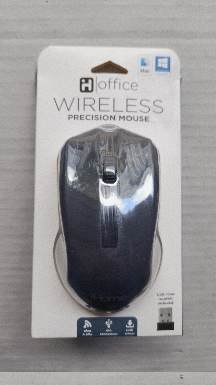 iHome Office Wireless Precision Mouse - Plug & Play - USB Connection
