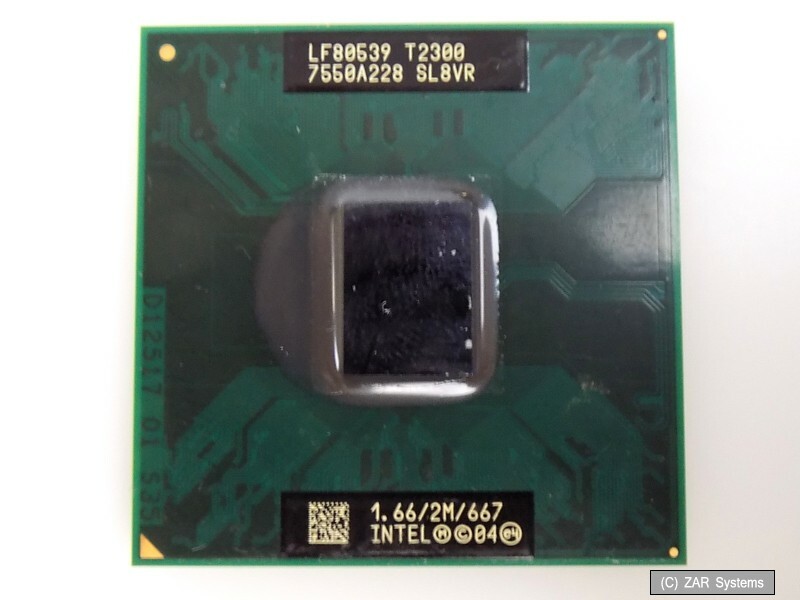 Intel Core Duo T2300 Mobile (SL8VR) 2C/2T 2x 1,667 GHz Socket LGA M 478 CPU TRAY