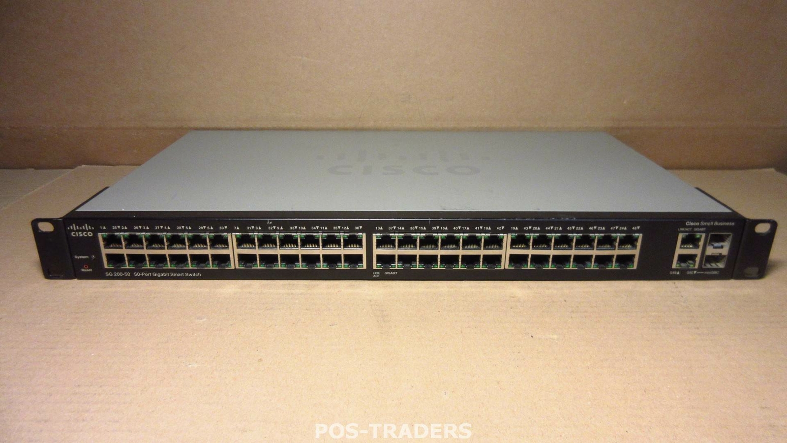 CISCO SG200-50 SLM2048T V01 - 50 Port Gigabit Smart Switch 4x SFP Ports