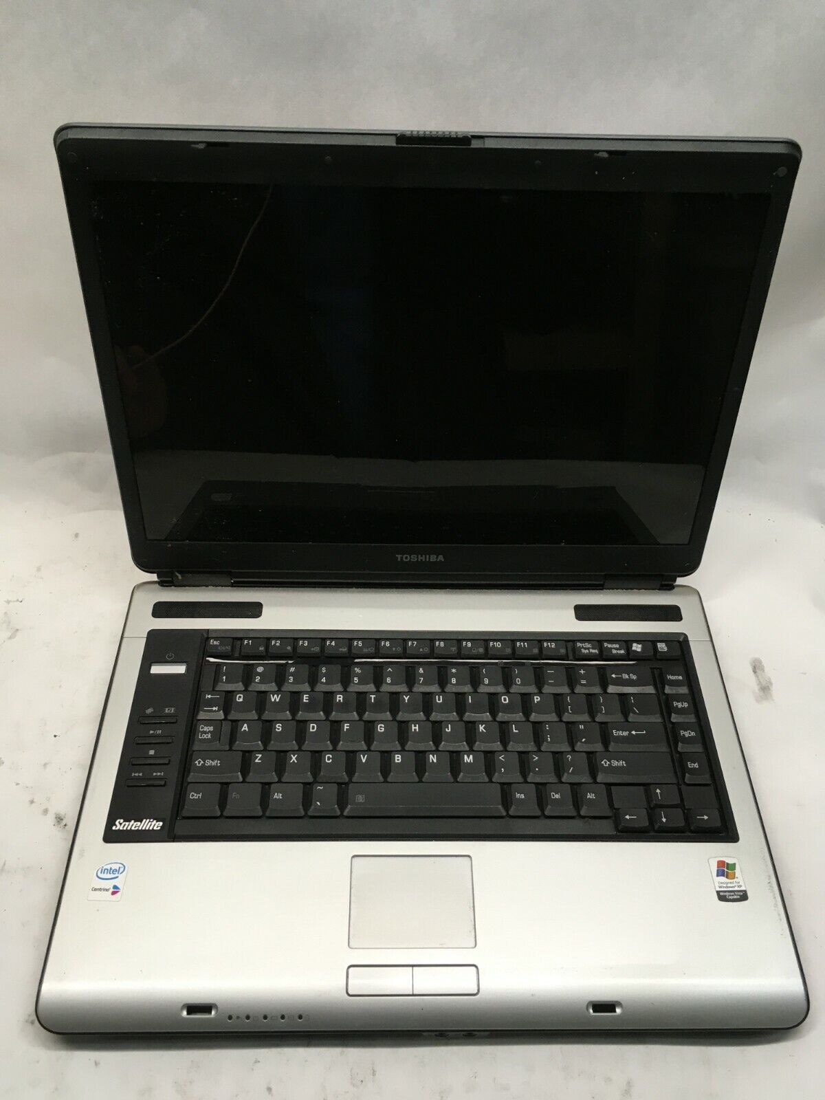 Toshiba Satellite A105-S4064 Laptop For Parts/Repair Does not Power on NO HDD JR