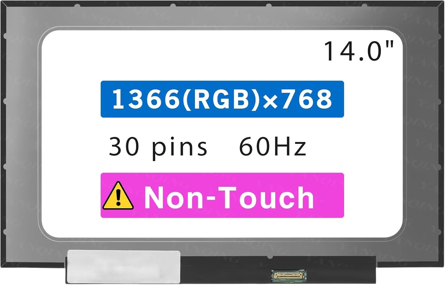 14.0" LCD Screen for Lenovo Ideapad Slim 3 Chrome 14M868 82XJ HD Non-Touch