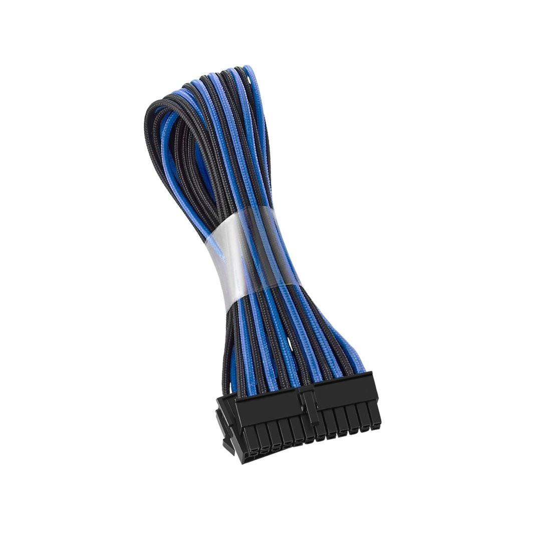 Classic Modflex Sleeved ATX 24-Pin Extension (Black + Blue, 30Cm)