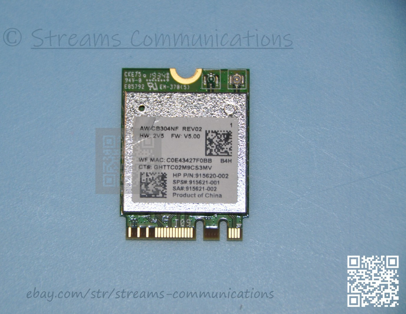 HP 15-db0020nr 15-db0048nr 15-db0061cl 15-db0081wm 15-db0072nr Laptop Wi-Fi Card