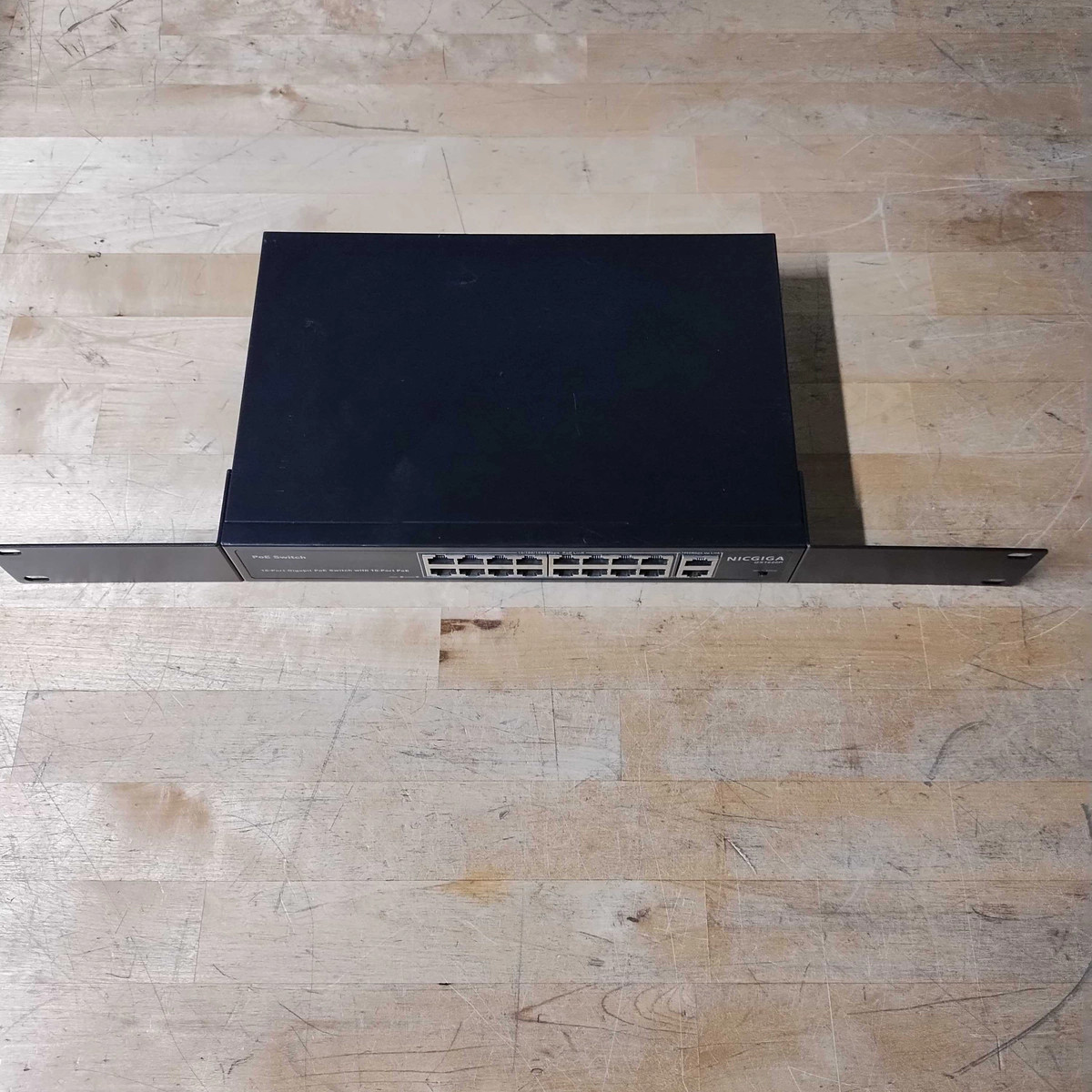 NICGIGA GS1620P 18-PORT GIGABIT POE+ SWITCH 250W 16 POE 2 UPLINK