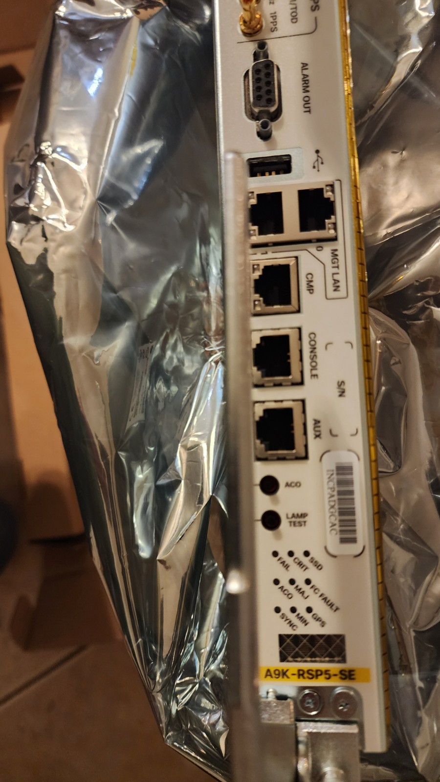 Cisco A9K-RSP5SE ASR 9000 Route Switch Processor 5. Used.