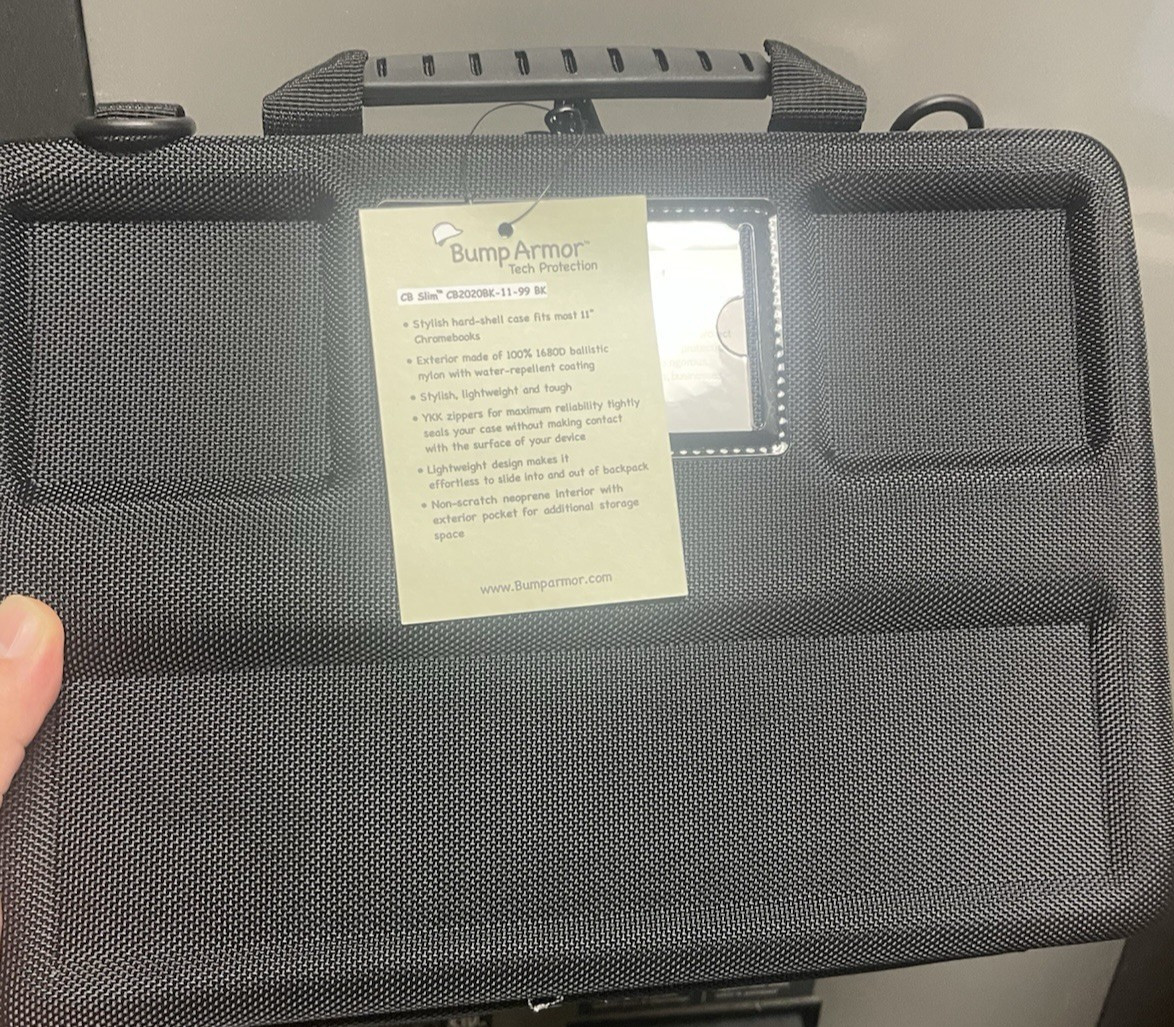 NEW- Bump Armor Case For 11 Inch Chromebook- HAS NICE NEW STRAP INSIDE ALSO-