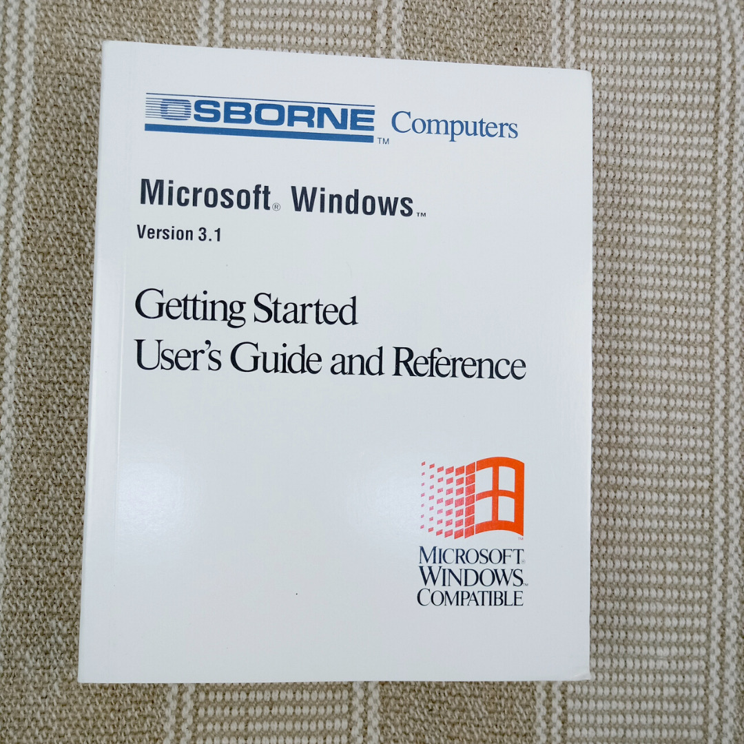 Vintage Osbourne Computers Microsoft Windows 3.1 Getting Started Users Guide