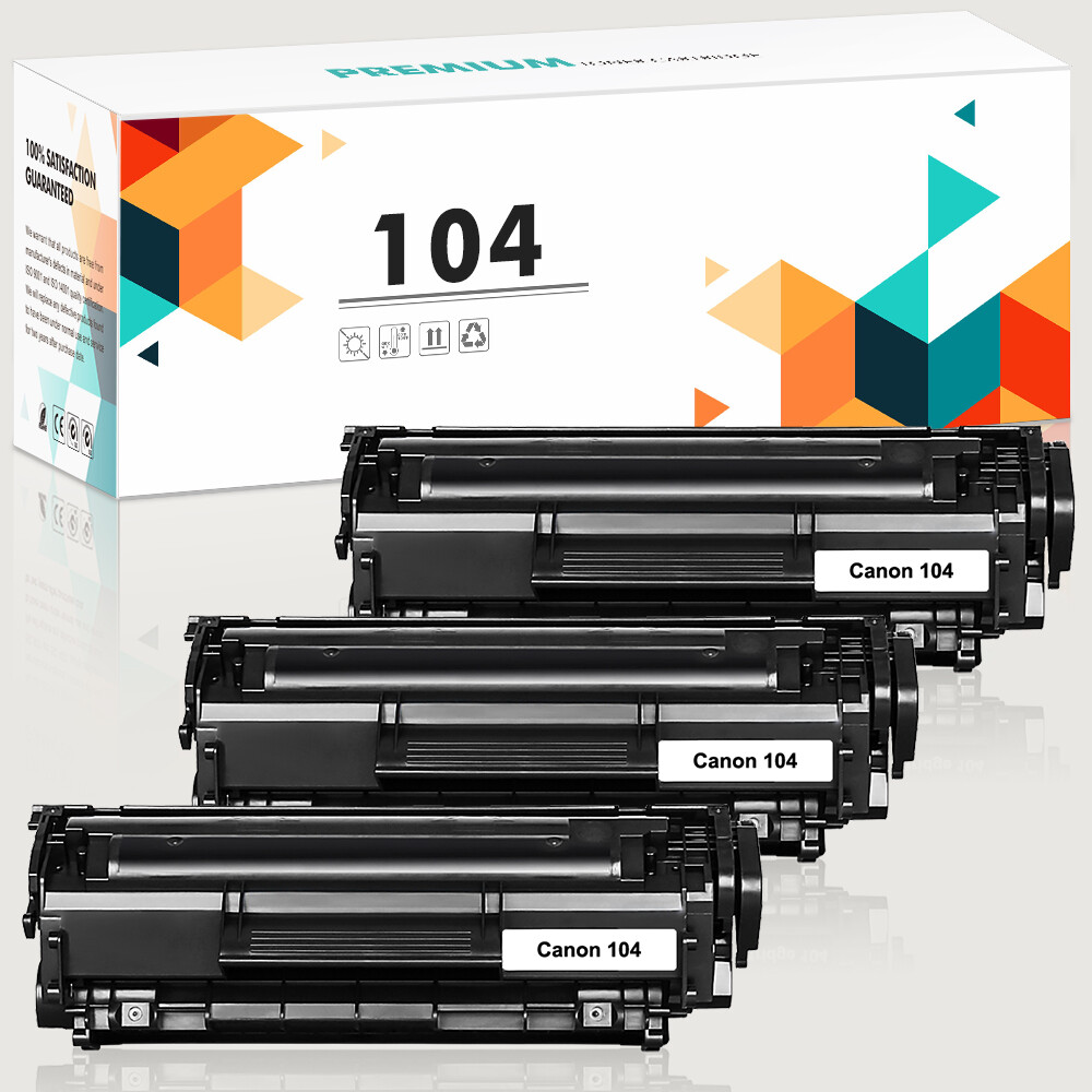 3 PK FX9 FX10 C104 Toner Cartridge For Canon 104 imageCLASS MF4150 MF4350d D420