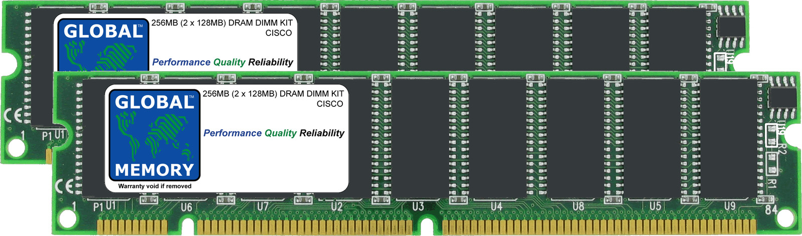 256MB 2x128MB DRAM KIT CISCO 7200 NPE-175/225/300/NSE-1/1-7206, MEM-SD-NPE-256MB