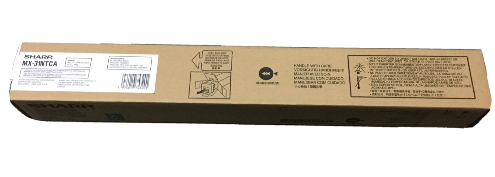 Genuine Sharp MX31NTCA / MX-31NTCA Cyan Toner MX2600N/3100N/4100N/4101N/5001N