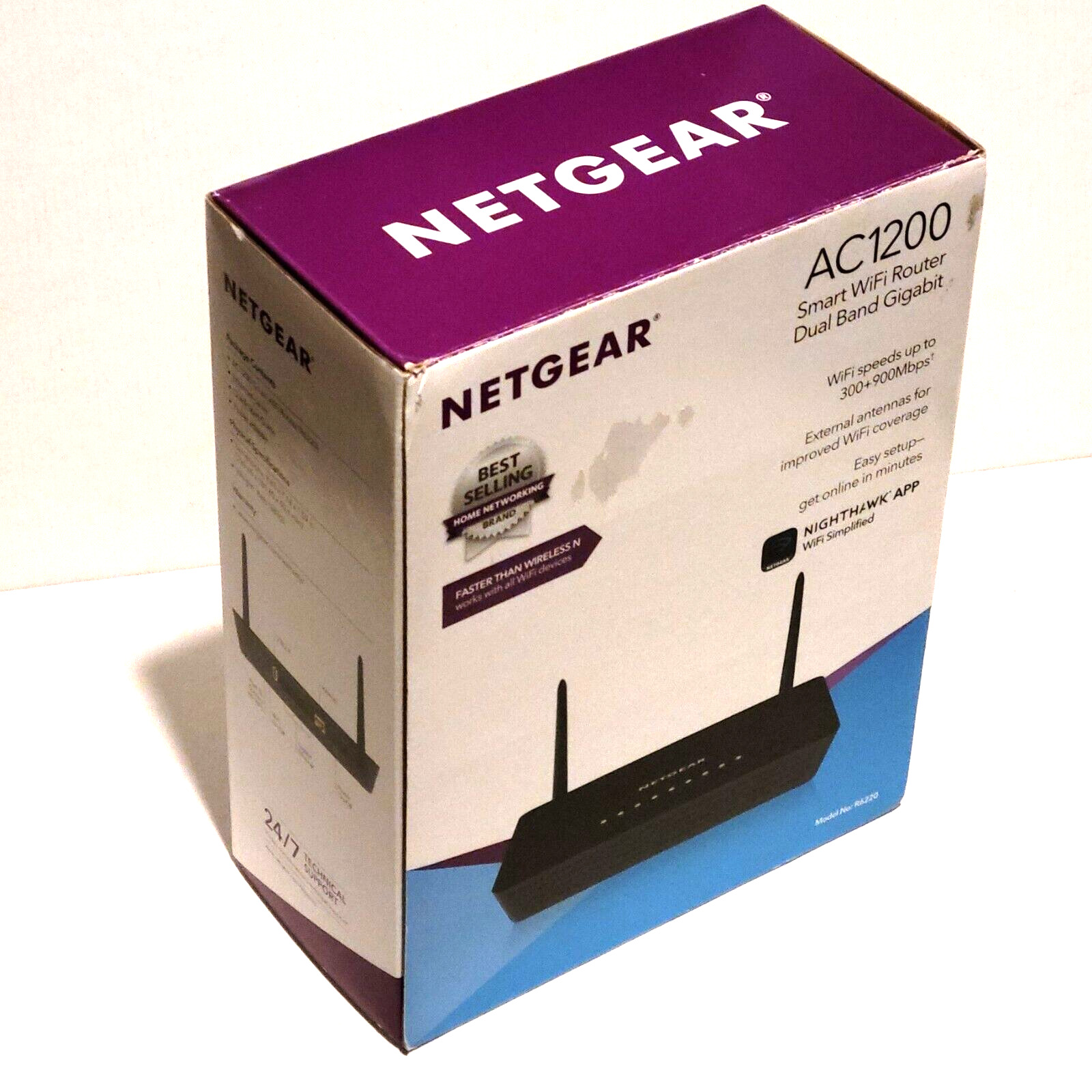 Netgear AC1200 Smart Wi-Fi Router (Model R6220-100NAS)