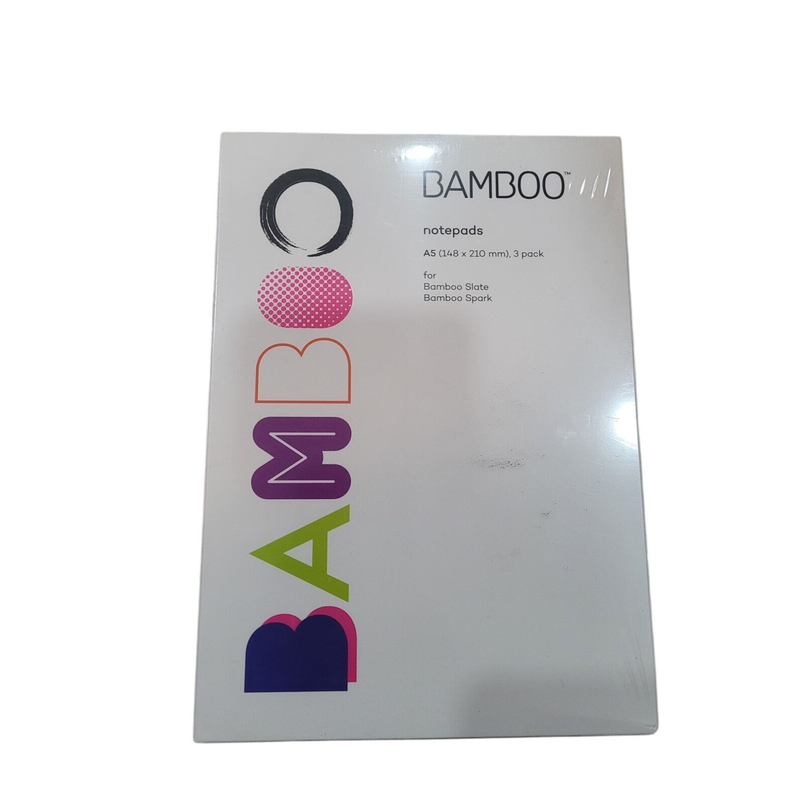 Wacom Bamboo Notepads A5 3 Pack for Bamboo Slate Bamboo Spark